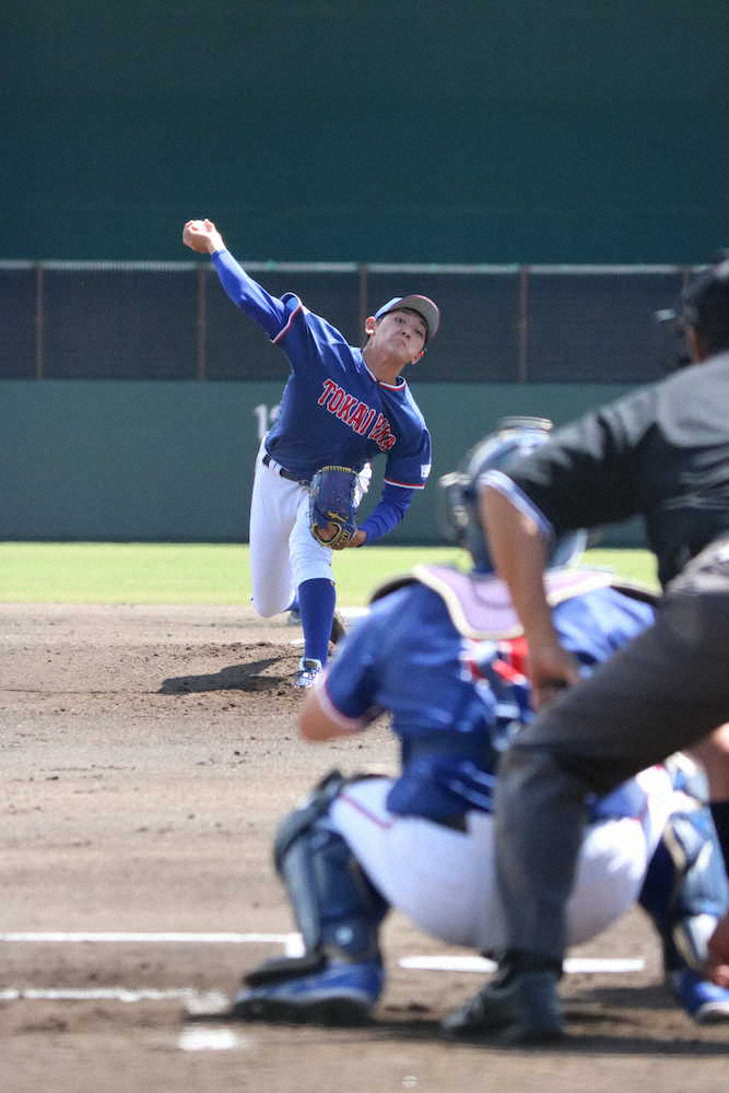 【画像・写真】152キロ右腕・東海理化・立野　7回途中6失点と乱れるもスカウト陣の評価変わらず