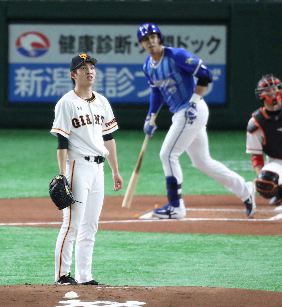 【画像・写真】巨人・高橋、プロ最短4回KO　初適時打浴びる「粘り切れなかった」