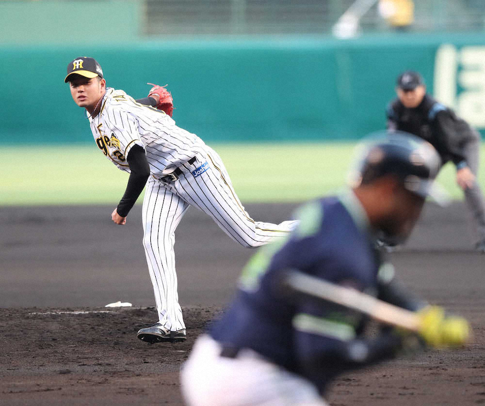 【画像・写真】阪神・高橋遥、6回無失点快投　燕打線を制圧「自信持って投げられた」