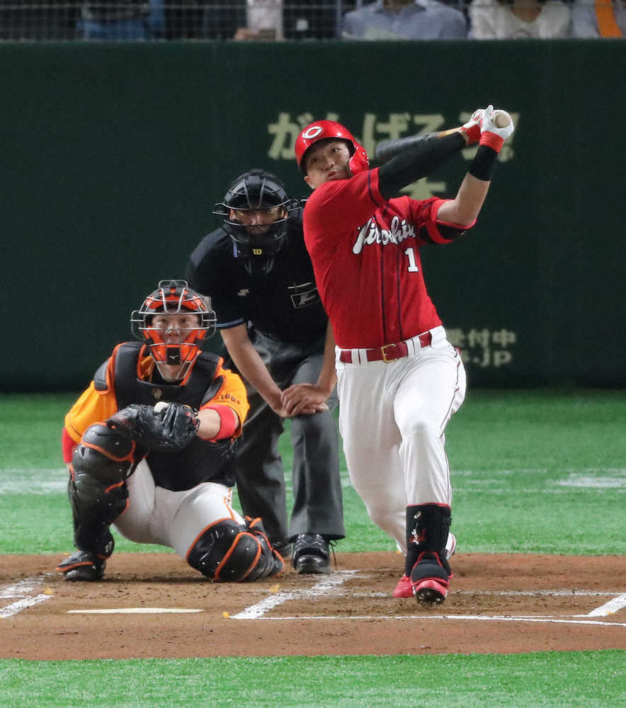 【画像・写真】広島・誠也　同点ソロで3冠再浮上
