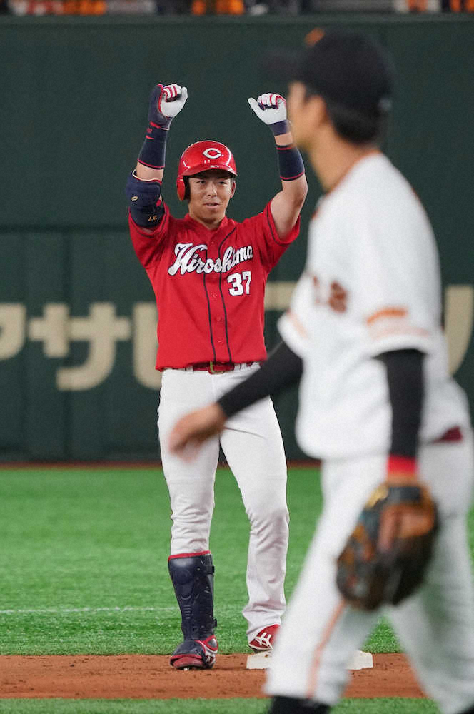 【画像・写真】ついに広島・野間にタイムリー出た～！今季初の先発全員安打でメルセデスKO