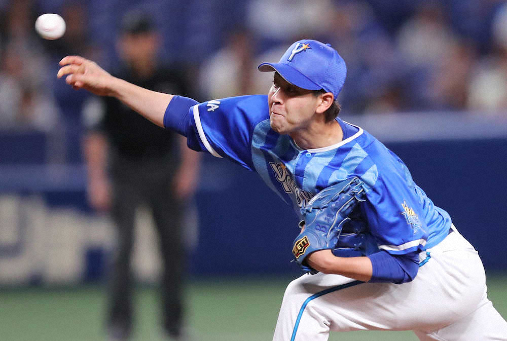 【画像・写真】DeNA平良　今季初登板で好投6回1失点も初勝利お預け　6回大野雄に81打席ぶり安打打たれ…