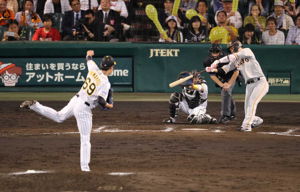 【画像・写真】SNSで話題　阪神・島本　坂本三振斬りの“魔球”の正体は？