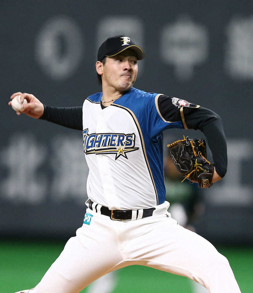 【画像・写真】日本ハム・有原、完封6勝「チームのみんなに感謝したい」