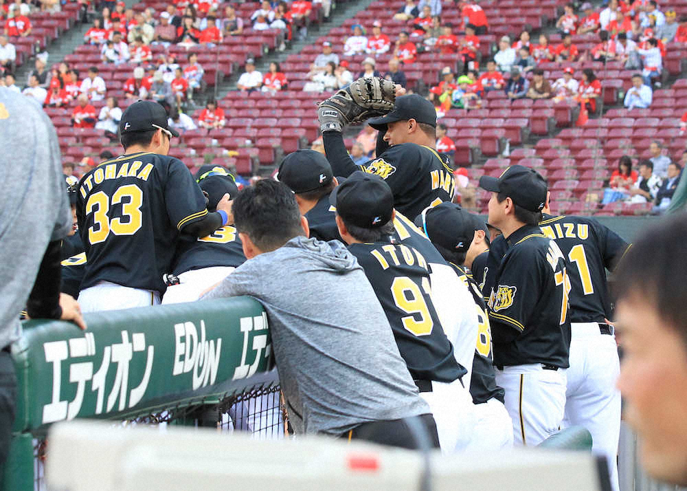 【画像・写真】阪神　「2番・二塁」を糸原から上本、「8番・遊撃」を北條から木浪に変更