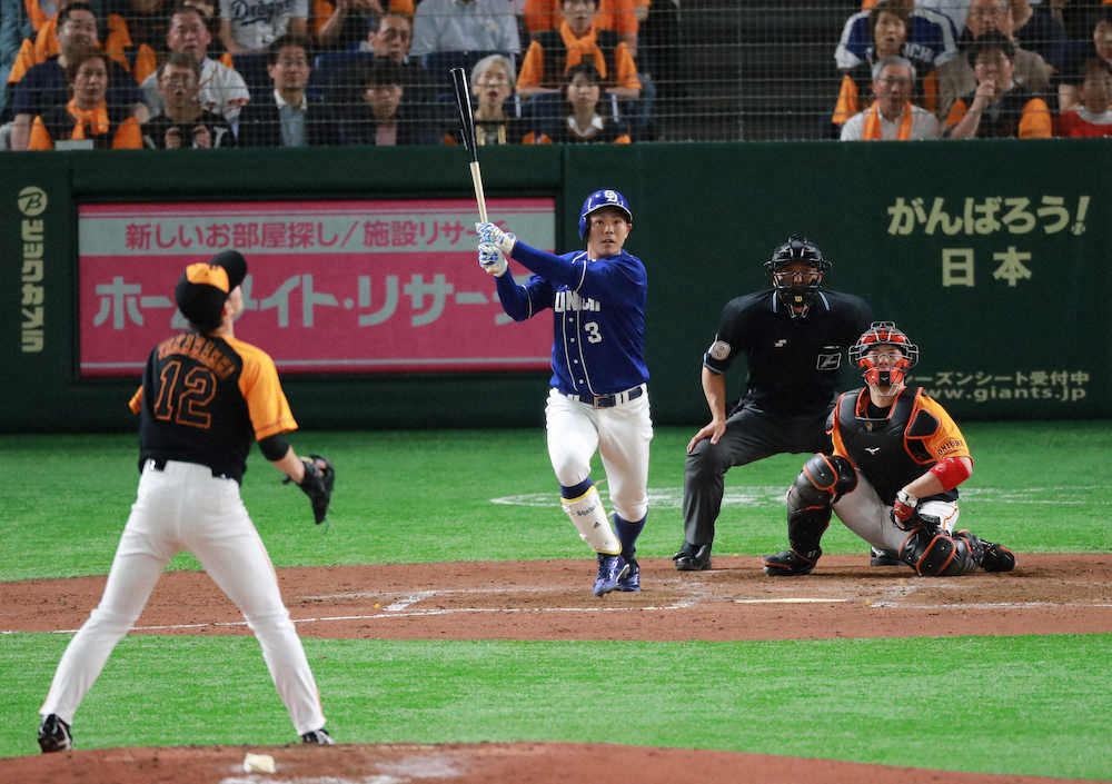 【画像・写真】中日・柳、今季5勝目で巨人戦初勝利　高橋は2安打3打点、日本新月間9度目の猛打賞ならず　巨人は3連敗