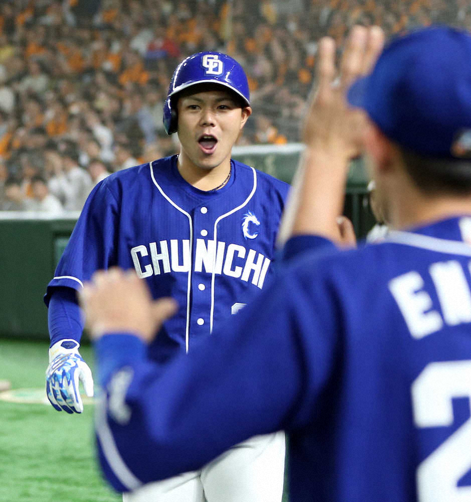 【画像・写真】中日・周平V打&「狙って」4号　新記録逃すも「勝ったので良かった」
