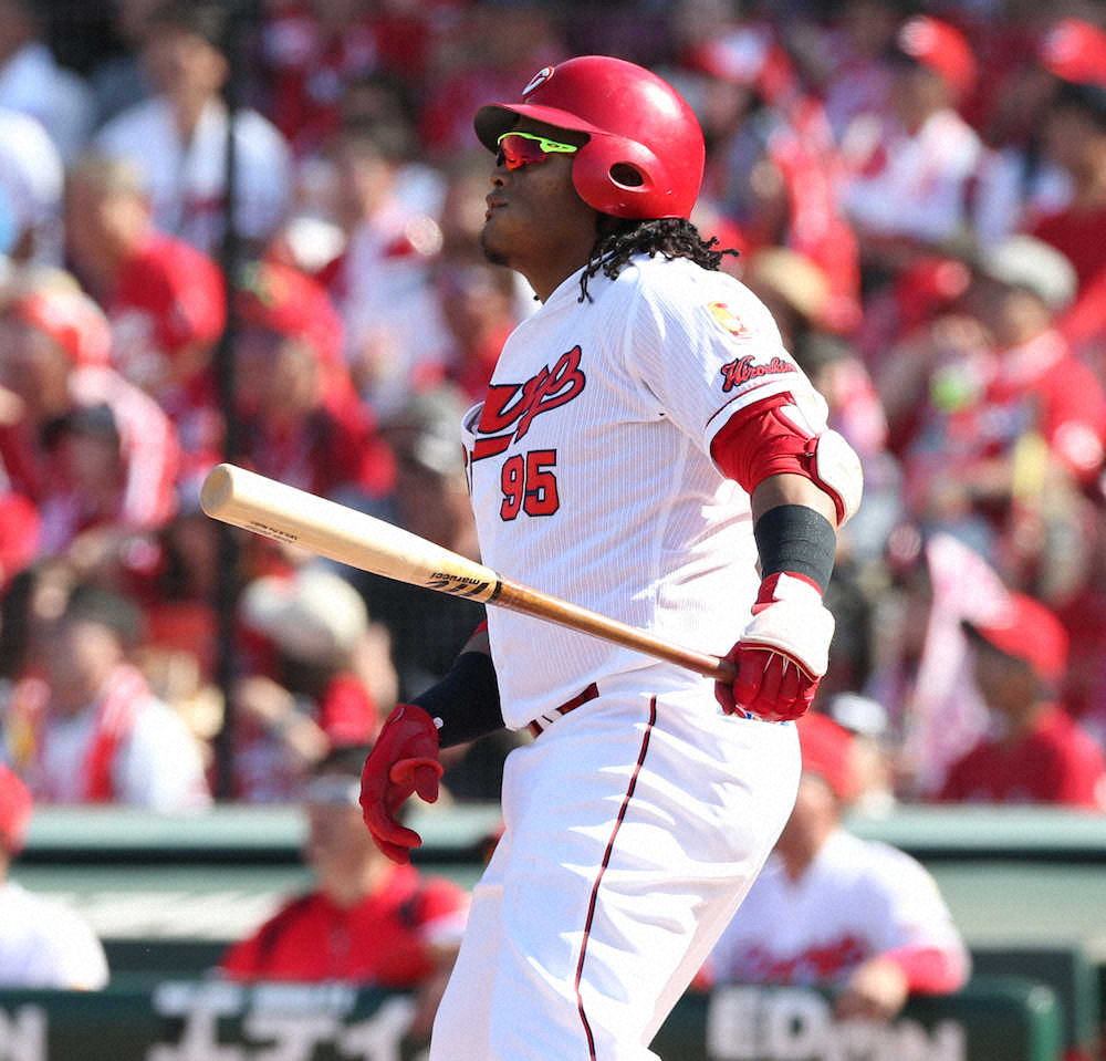 【画像・写真】広島・バティスタ「完璧」6月もアーチ発進、誠也に並ぶ15号　5月は10本塁打で快進撃の原動力に