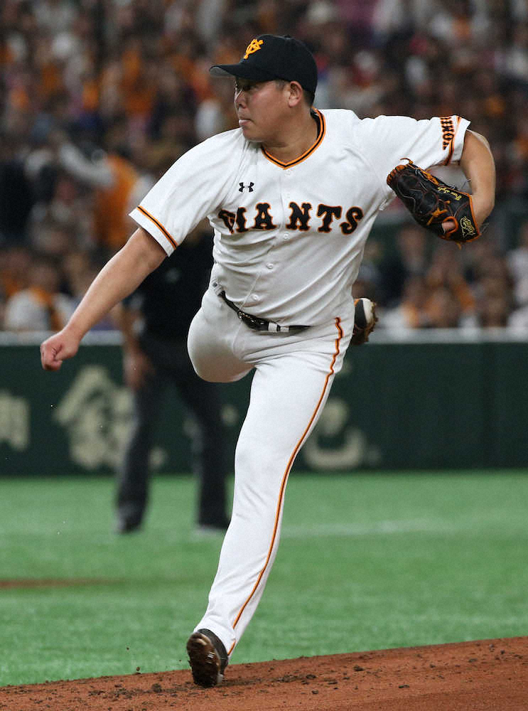 【画像・写真】巨人・山口、7回1失点で久々5勝目「イメージ通りに投げられた」