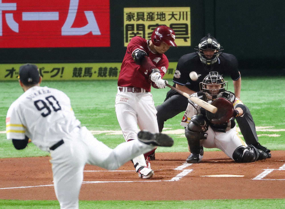 【画像・写真】楽天・茂木、先頭弾で鷹3連破立役者　平石監督「勢いづけてくれた」