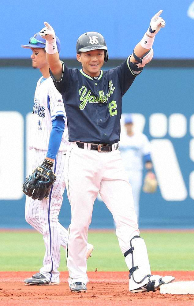 【画像・写真】ヤクルト大引、初回に満塁一掃打「あそこで打てなかったら雰囲気が…」