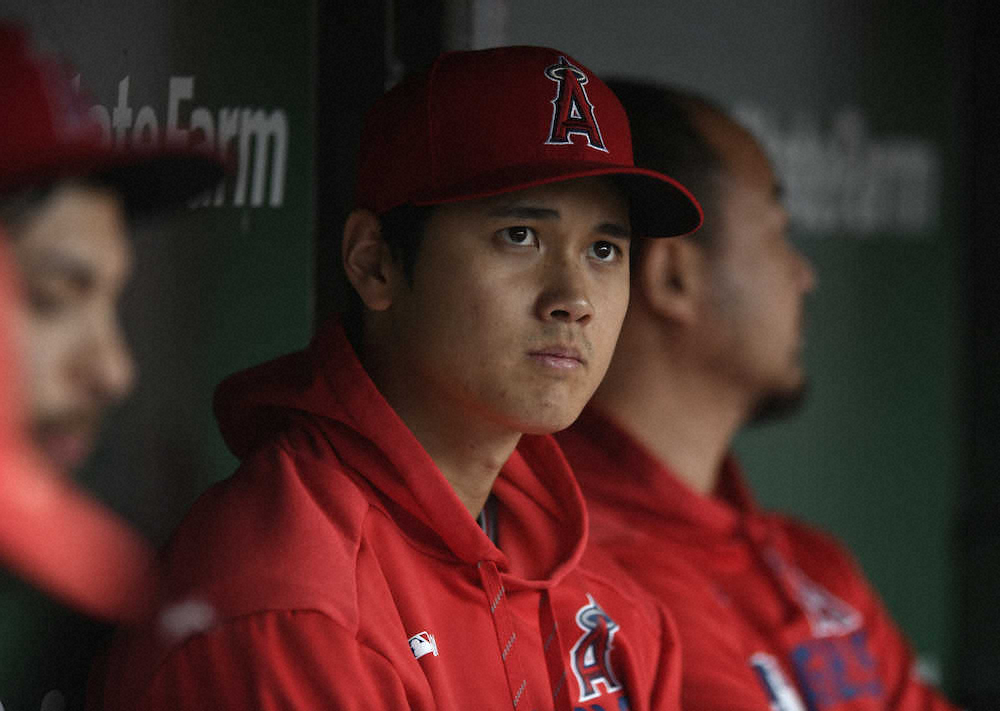 【画像・写真】大谷　DH制ない敵地インターリーグで代打待機も出番なし