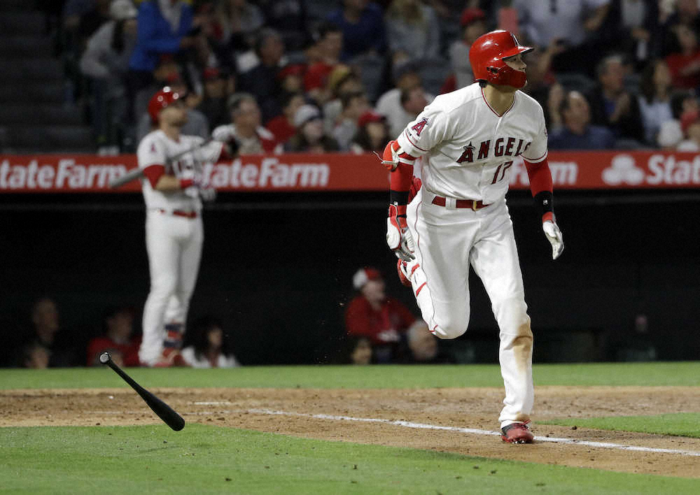 【画像・写真】大谷　4号2ラン！3戦ぶり豪快アーチで反撃ののろし　マルチも記録