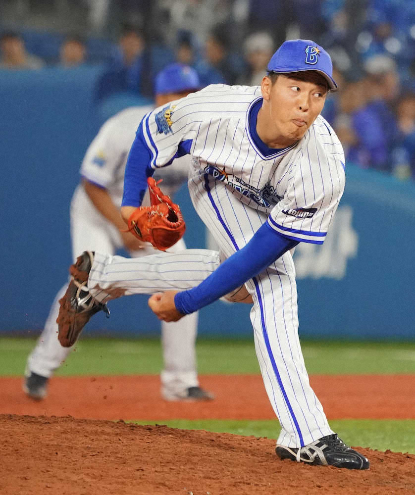 【画像・写真】プロ初登板の桜井（撮影・島崎忠彦）