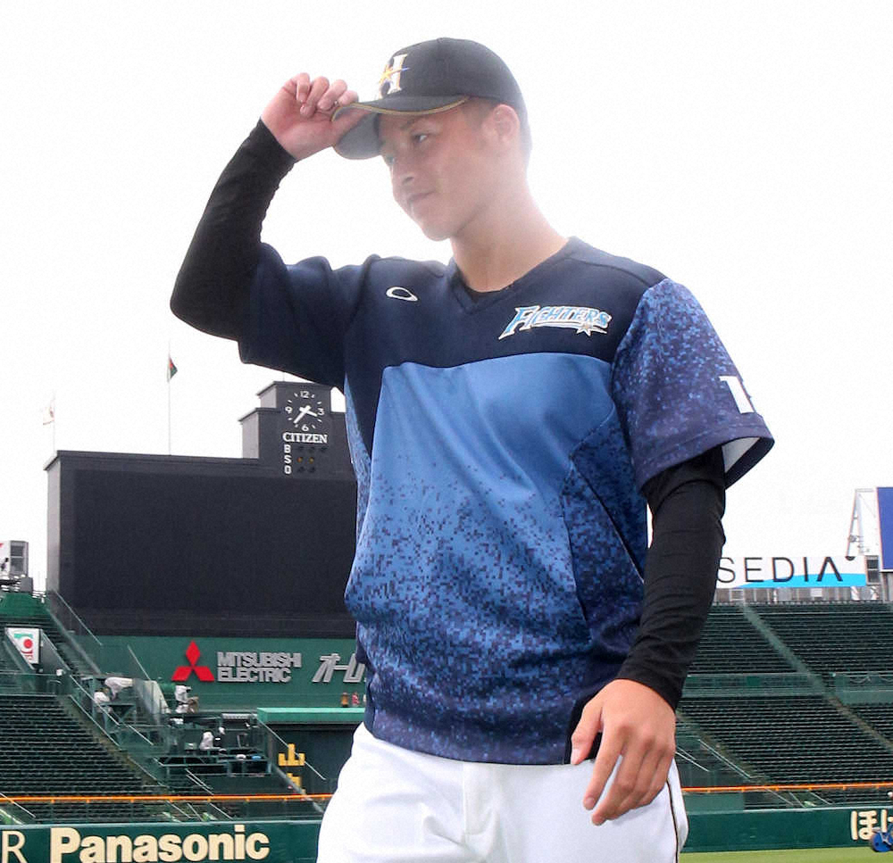 【画像・写真】日本ハム・吉田輝、広島戦デビューへ1軍合流　「思い出」の地甲子園に帰還