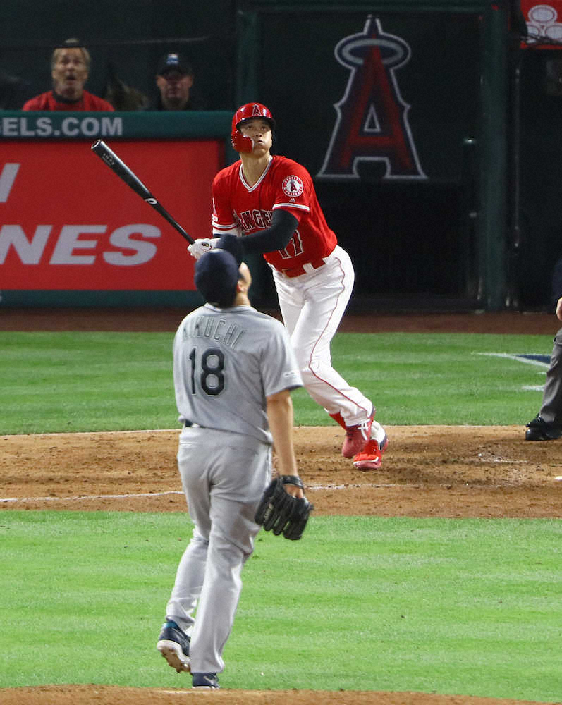 【画像・写真】大谷、花巻東対決完勝！雄星から6号ソロ　3連発締めた