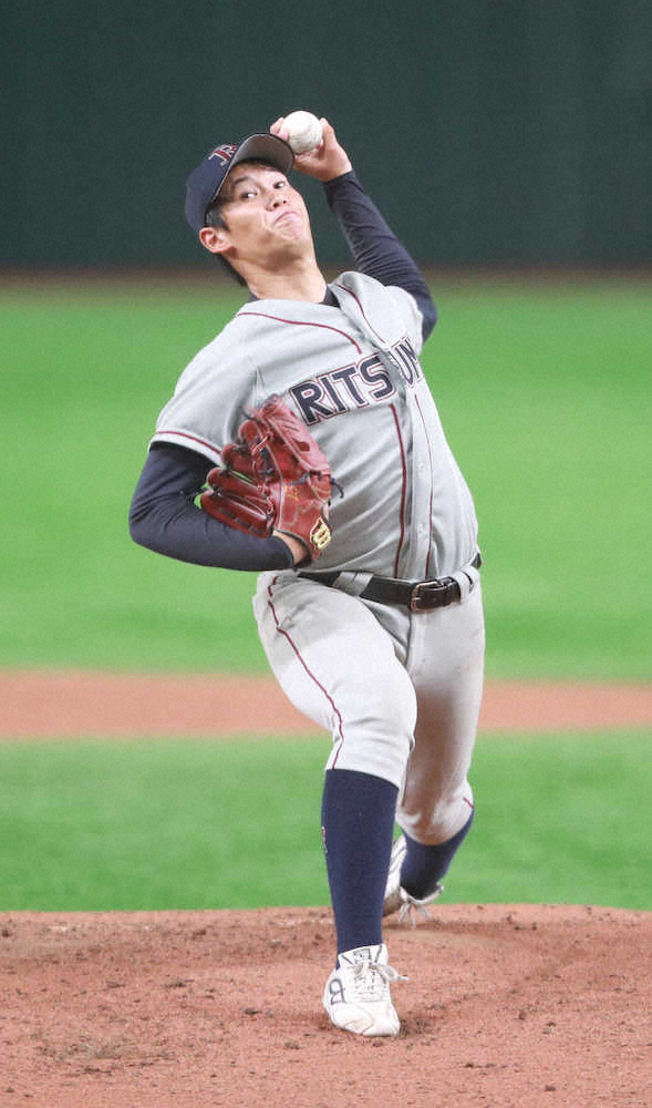 【画像・写真】立命大初戦敗退…ドラフト候補・坂本は制球意識して7回2失点