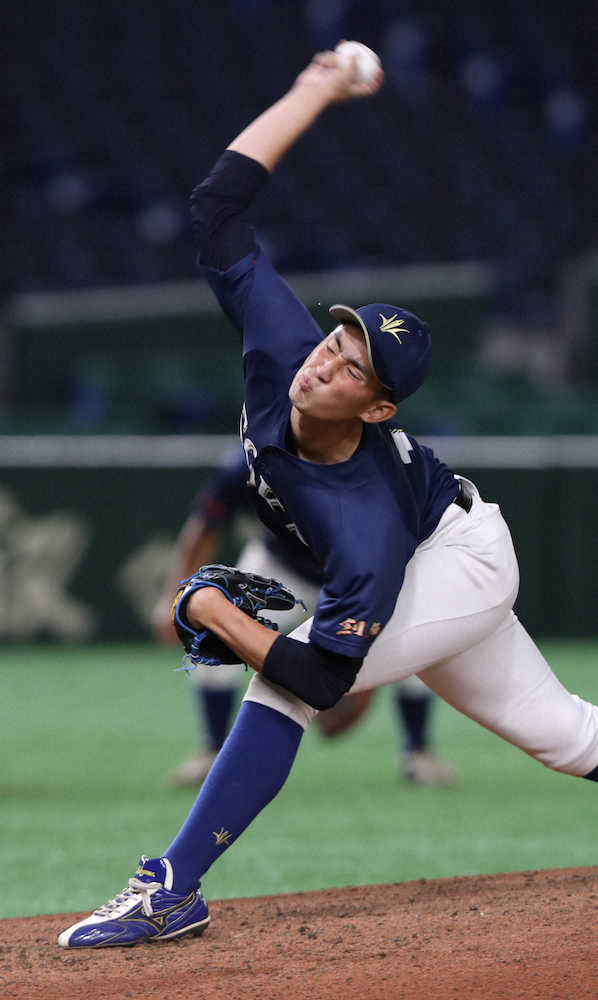 【画像・写真】創価大・望月　1球に泣く…DeNA楠本弟に痛恨の被弾「実力不足」
