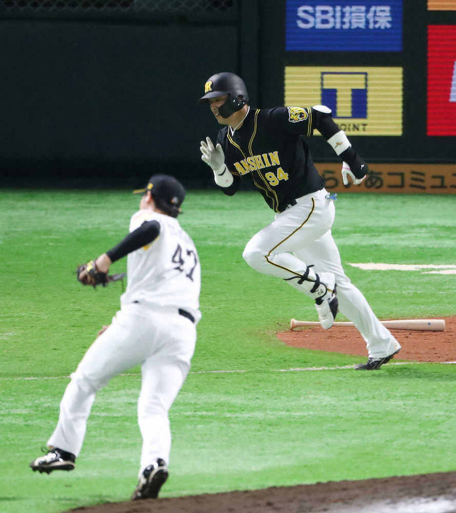 【画像・写真】阪神　7回に原口の適時打などで2点追加　打線は2桁安打