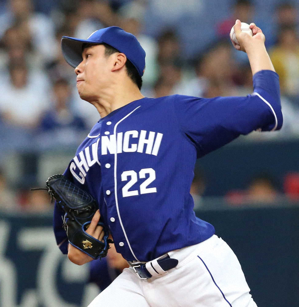 【画像・写真】母校進撃に続いた！中日・大野雄7回2失点で4勝目「悪いなりにしっかり粘れた」