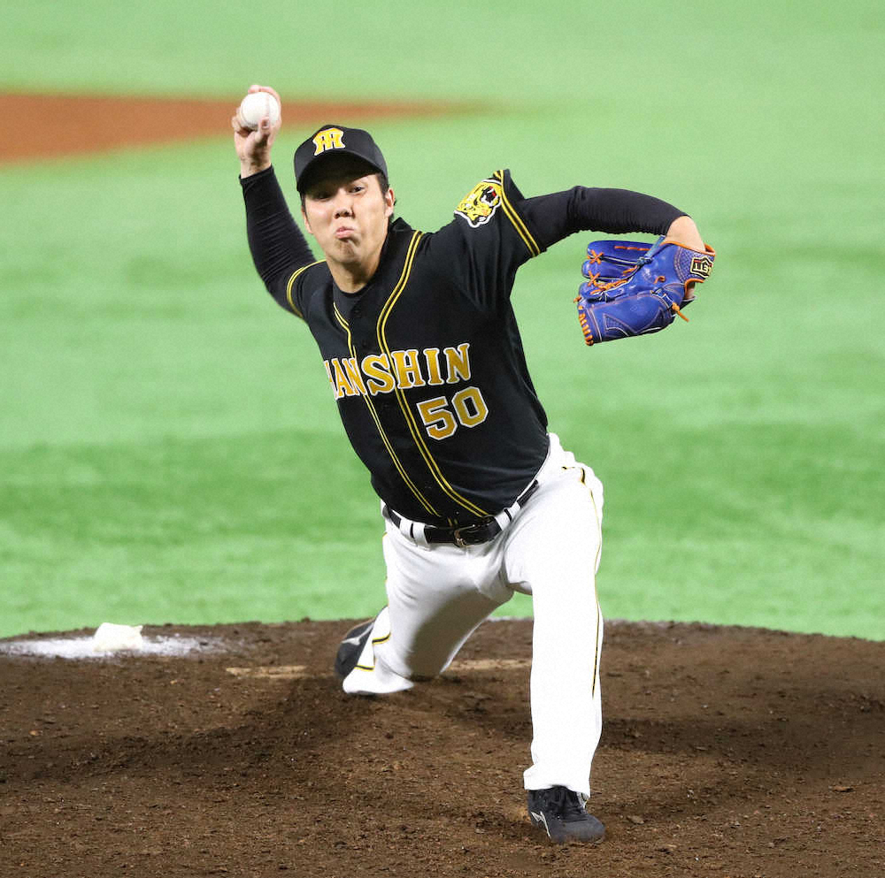 【画像・写真】阪神・青柳　7回2失点、自己最多5勝目「もっと伸ばしたい」