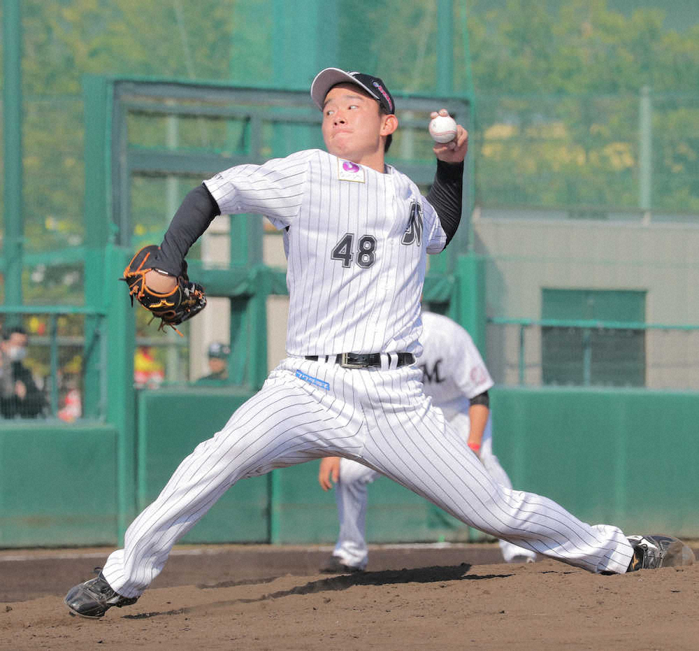 【画像・写真】ロッテ　ドラ5・中村稔、17日中日戦でプロ初登板初先発へ