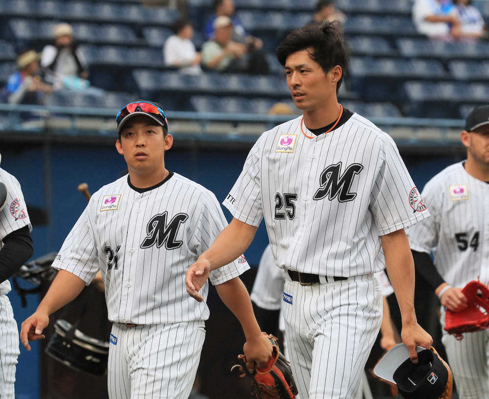 【画像・写真】ロッテの明大OBも歓喜　鳥越ヘッド「いのししのワッペンがついた年に勝った」