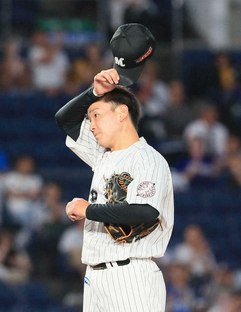 【画像・写真】ロッテドラ5中村稔　プロ初登板も5失点で黒星、18日抹消へ…守備に足引っ張られる不運も