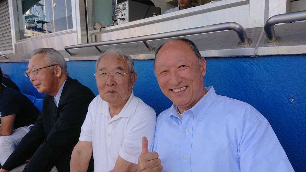 【画像・写真】善波監督の父・隆夫さん　ネット裏観戦で喜び「歴史的な日」