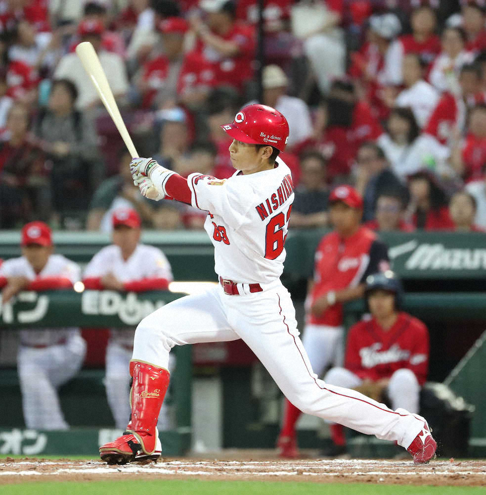 【画像・写真】広島　龍馬の涌井撃ち同点3号ソロが火付けで勝ち越し