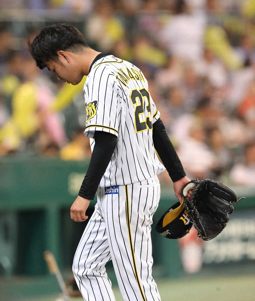 【画像・写真】阪神先発・高橋遥　7回途中自責1で無念の降板