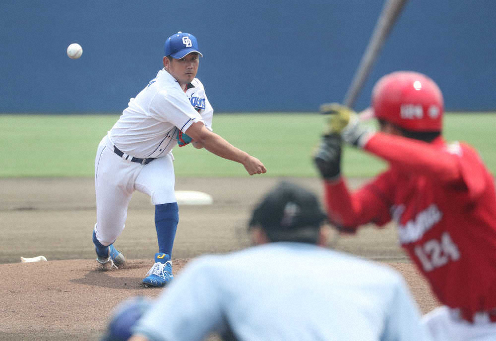 【画像・写真】中日・松坂　2軍戦「9番・投手」で先発　3回まで5安打1失点