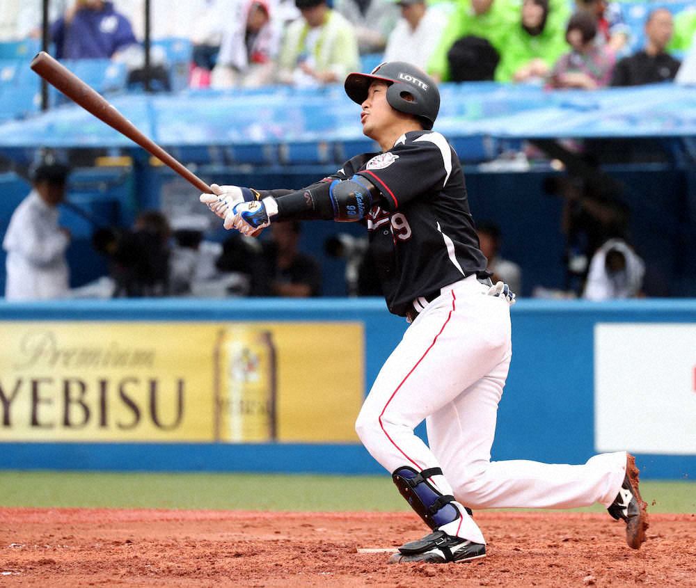 【画像・写真】ロッテ・柿沼　両親の結婚記念日にプロ初本塁打