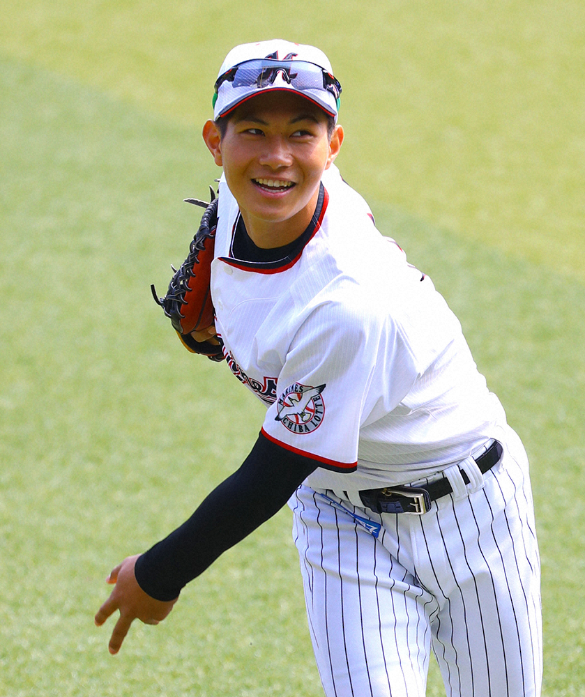 【画像・写真】ロッテドラ1藤原　フレッシュ球宴で「存在感を」　井口監督はMVP期待