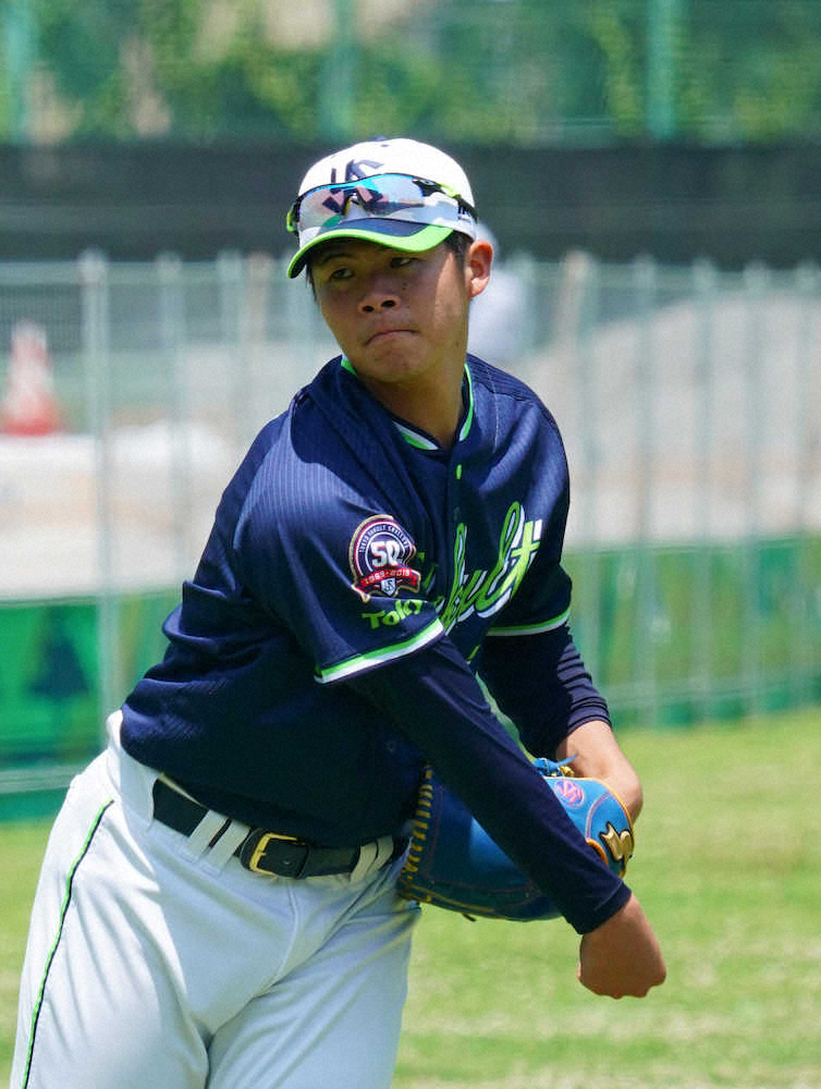 【画像・写真】ヤクルトドラ1清水、フレッシュ球宴で他球団選手から学ぶ「練習方法聞きたい」