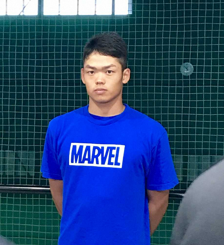 【画像・写真】中日・根尾　輝星との対決へ意欲「1軍で投げている投手なので負けないようにしたい」