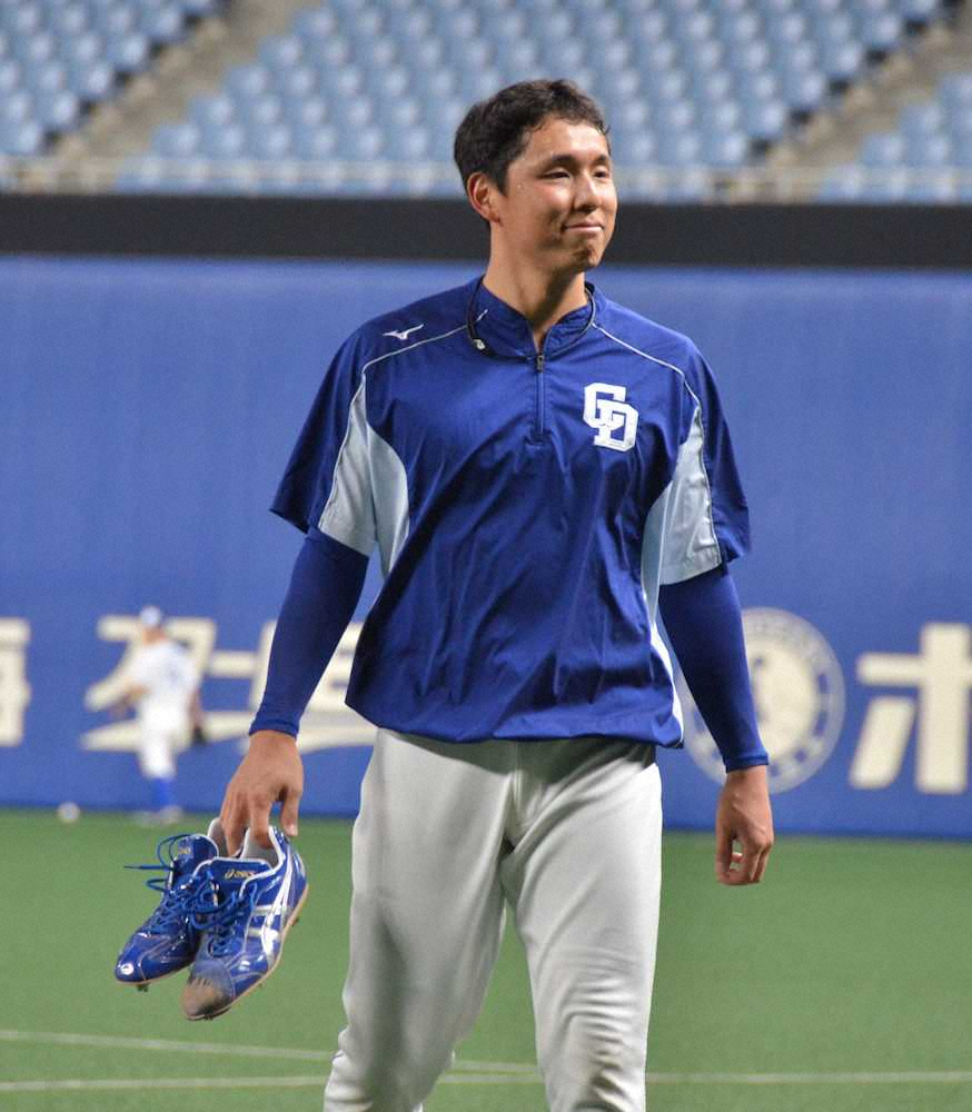 【画像・写真】中日・笠原、一日限定で1軍練習参加　不整脈手術から復帰へ「ファームで結果残す」