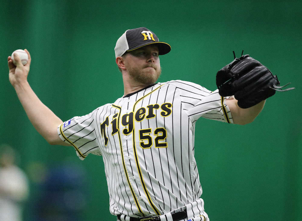 【画像・写真】阪神ジョンソン、再離脱防止へ3連投封印　金村コーチ「残り70試合良いコンディションで」