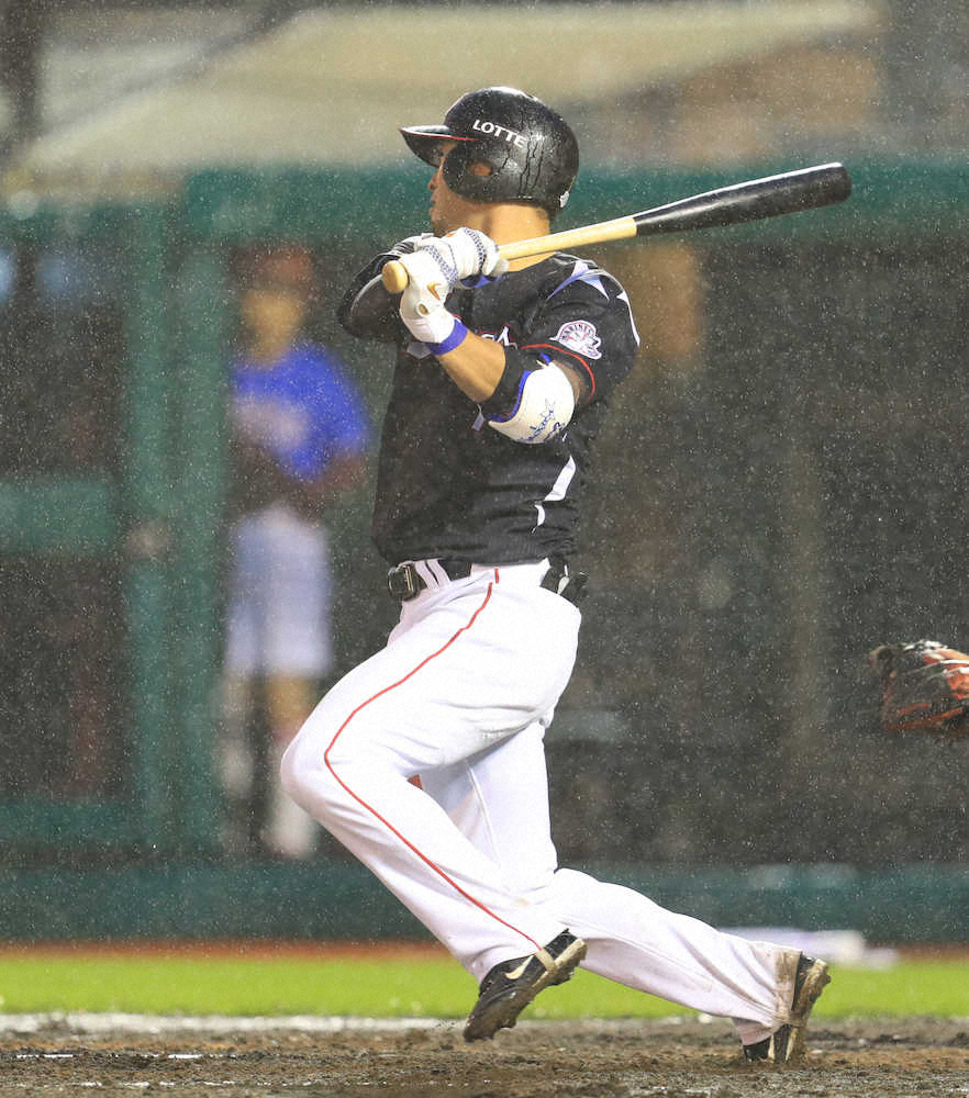 【画像・写真】ロッテ・清田の適時二塁打で先制！