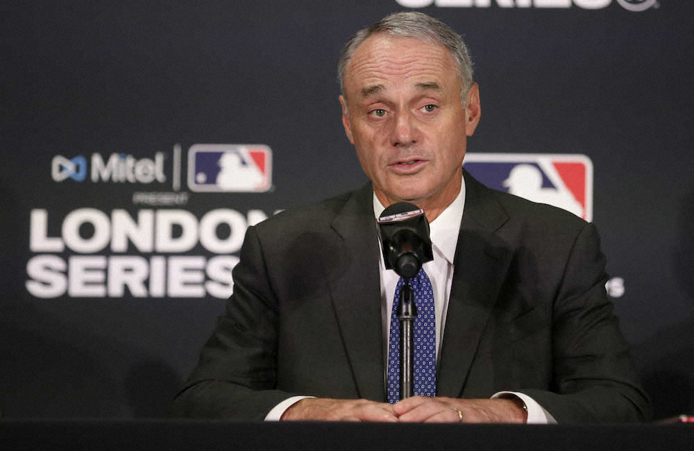 【画像・写真】MLBコミッショナー、欧州市場拡大意欲　来季アジア開幕は撤回