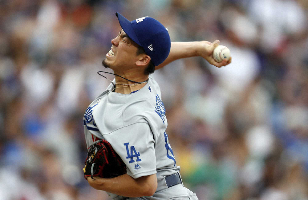 【画像・写真】マエケン　5回途中で降板、今季8勝目ならず