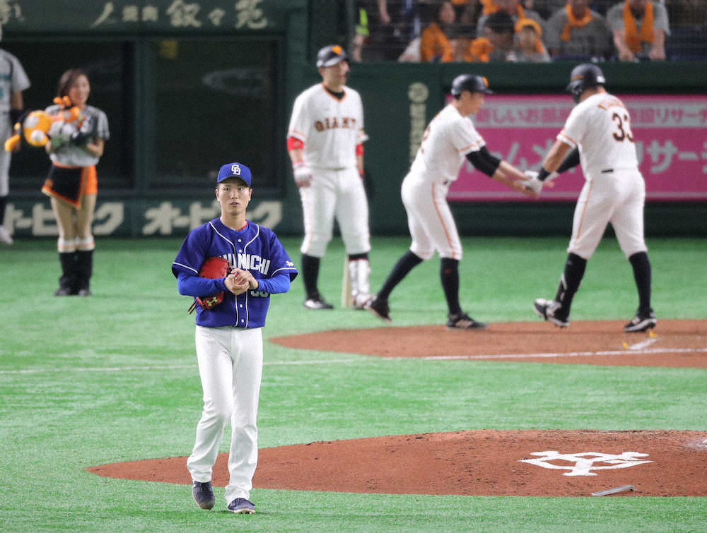 【画像・写真】中日・清水、4回4失点で菅野との投げ合いに完敗　バットで一矢も