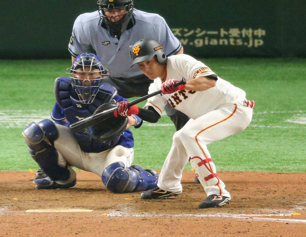 【画像・写真】巨人・増田大、劇勝呼ぶスリーバント「決める自信はあった」