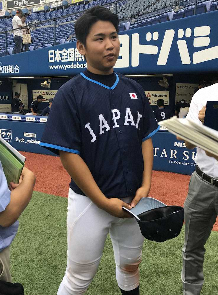 【画像・写真】神奈川大学選抜オランダ遠征壮行試合　4番の関東学院大・古寺が「コンタクト忘れて…」裸眼で決勝弾