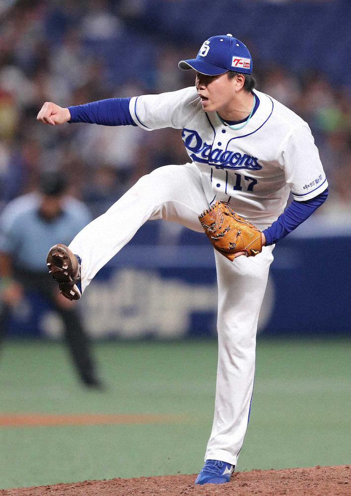 【画像・写真】中日　初回6点猛攻＆柳8回1失点好投で連敗4で止める　ヤクルトは今季初の5連勝ならず