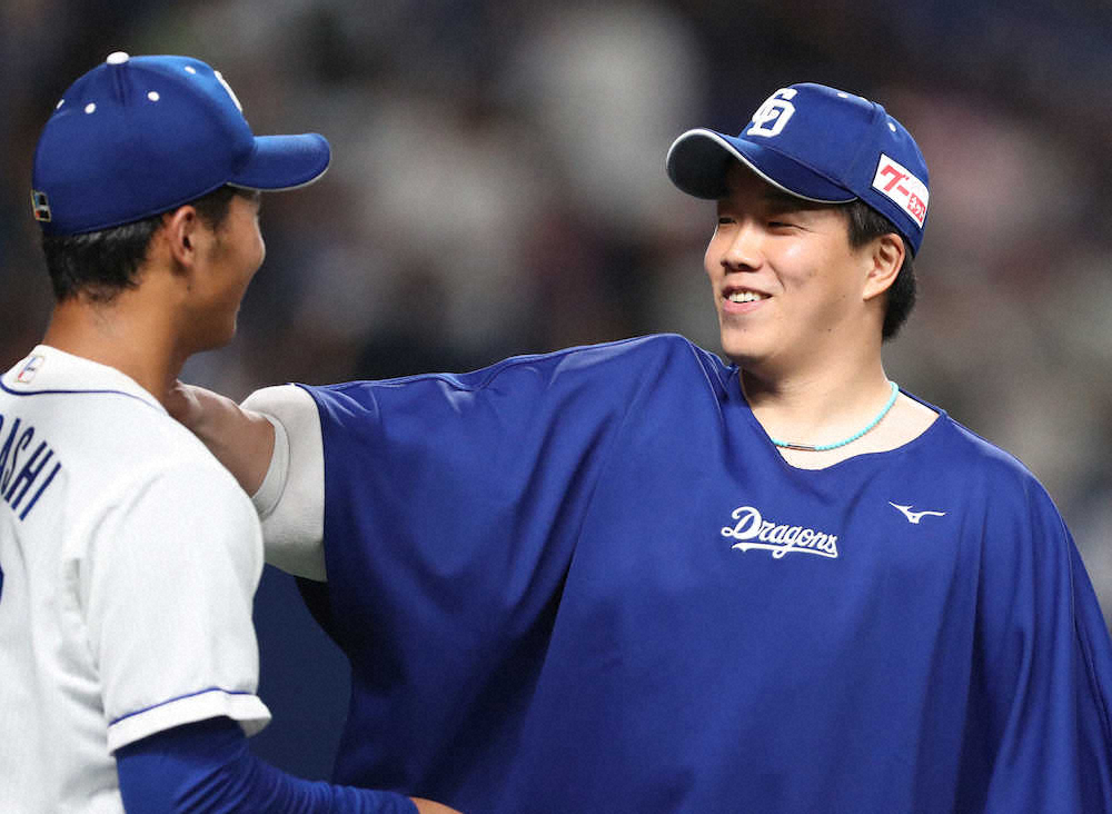 【画像・写真】中日・柳　トップタイ9勝目＆打ってもマルチ「最近、いろいろあると思うんですけど…」笑いも取った