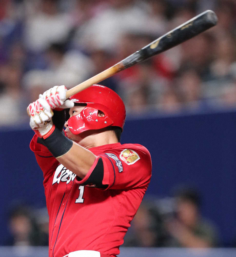 【画像・写真】誠也、ついに出た！57打席ぶり今季19号で広島反撃スタート　打点も42打席ぶり