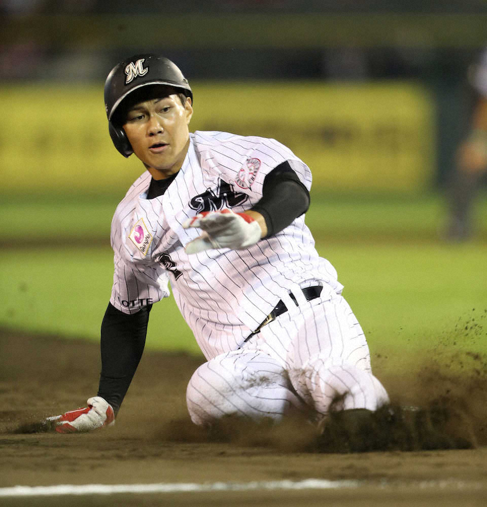 【画像・写真】ロッテ藤原、躍動2盗塁「最後に塁に出ることができてよかった」