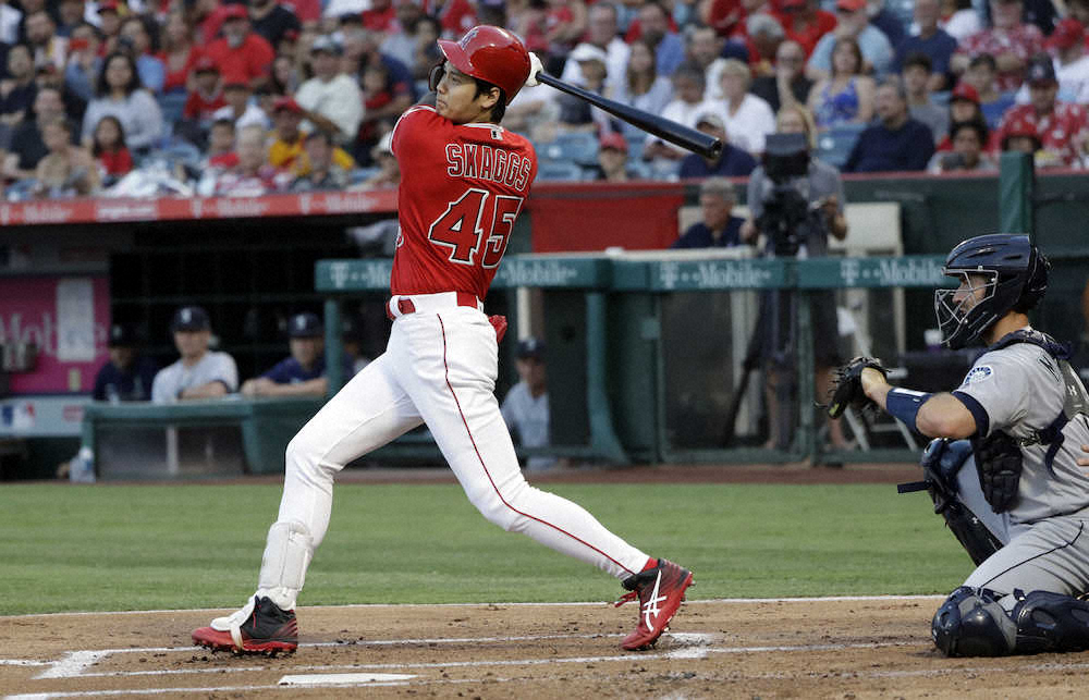 【画像・写真】大谷、亡き友に手向けの8戦連続安打　チームは2投手継投ノーヒッター