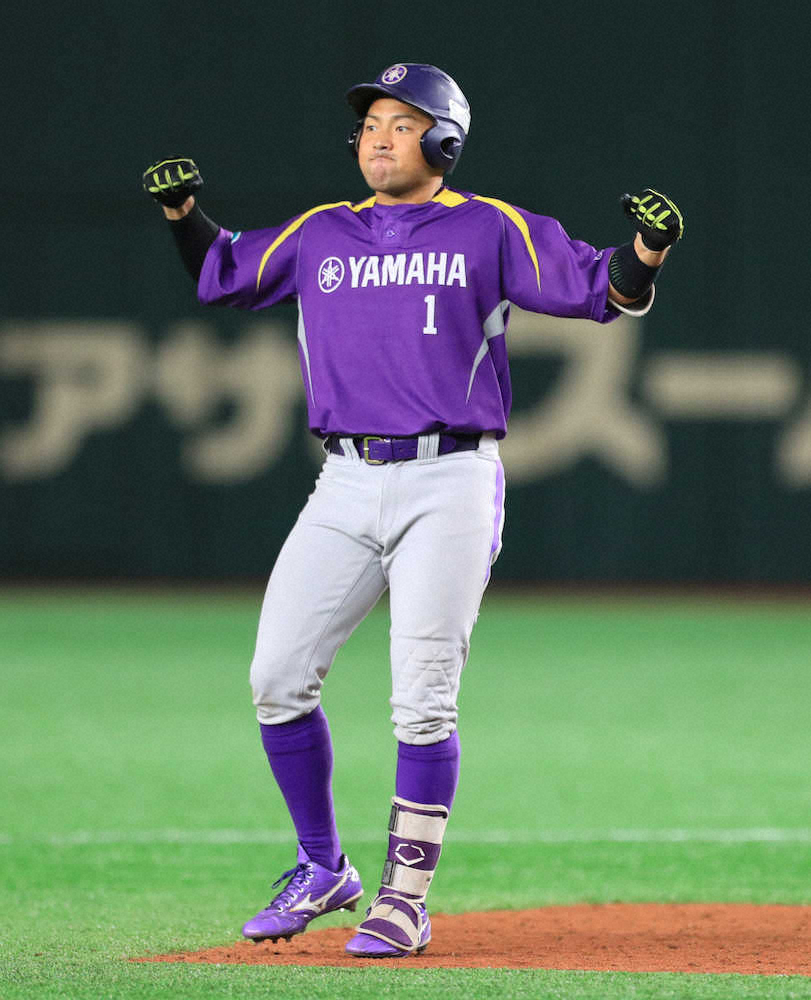 【画像・写真】ヤマハ激闘制し3年ぶり勝利　延長10回、矢幡主将V打